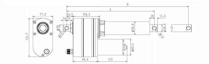 VID8-A Acme Actuator With Limit Switch